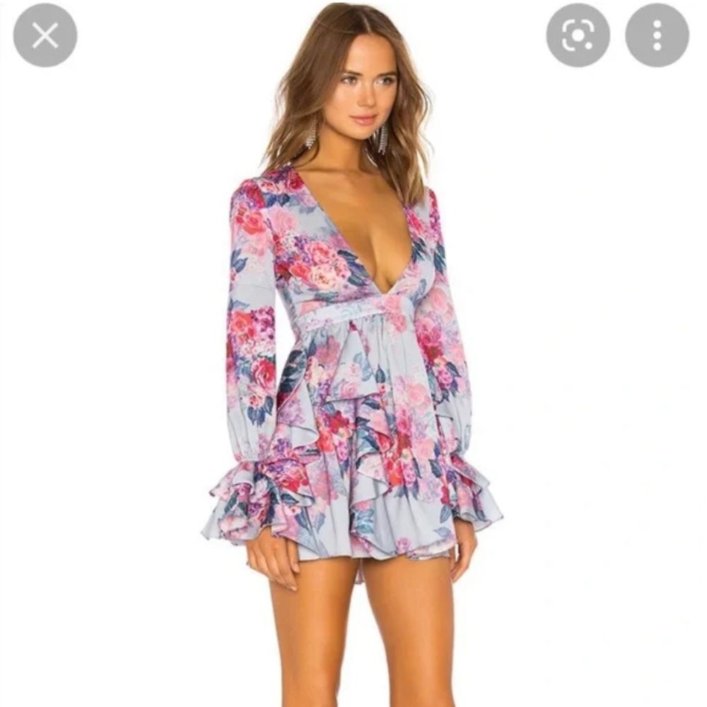 Michael Costello Pink and Blue Robe Intimates - Picture 2 of 13